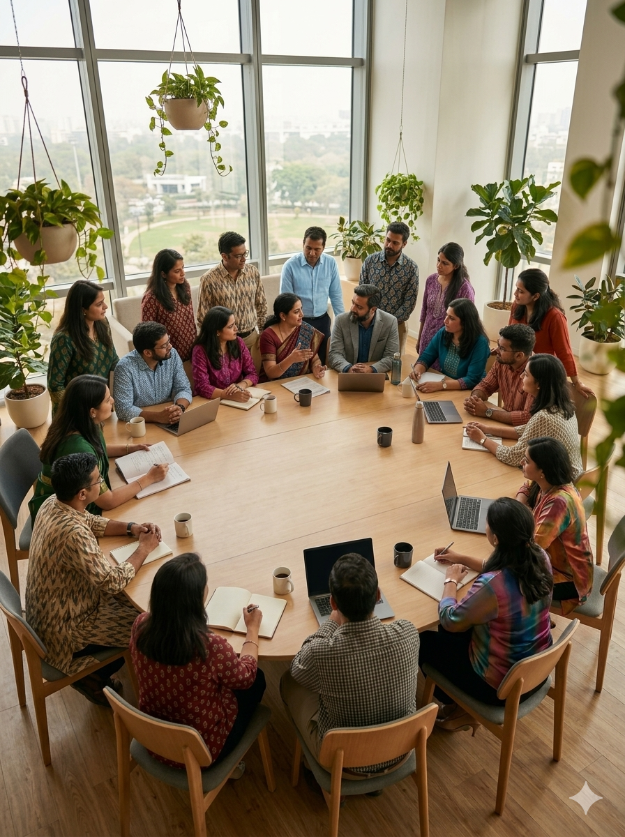Community meeting of sustainability practitioners
